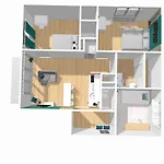 Apartment Ganusha Cosy 3 Parking Gratuit Balcon Grenoble