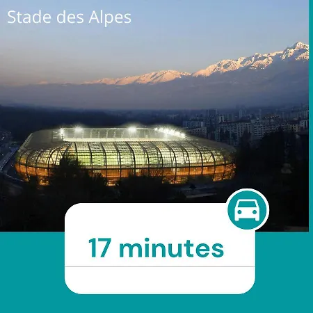 Ganusha Cosy 3 Parking Gratuit Balcon Apartament Grenoble