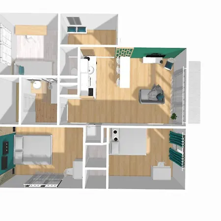 Ganusha Cosy 3 Parking Gratuit Balcon Apartament *