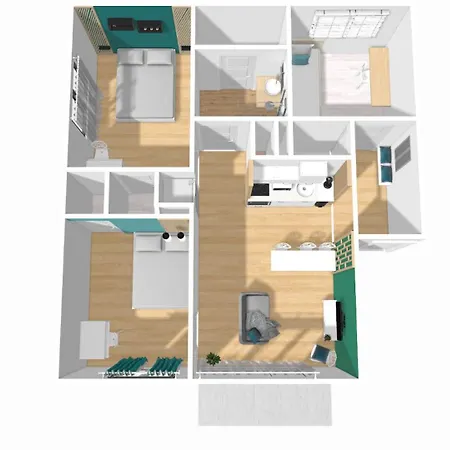 Ganusha Cosy 3 Parking Gratuit Balcon Grenoble