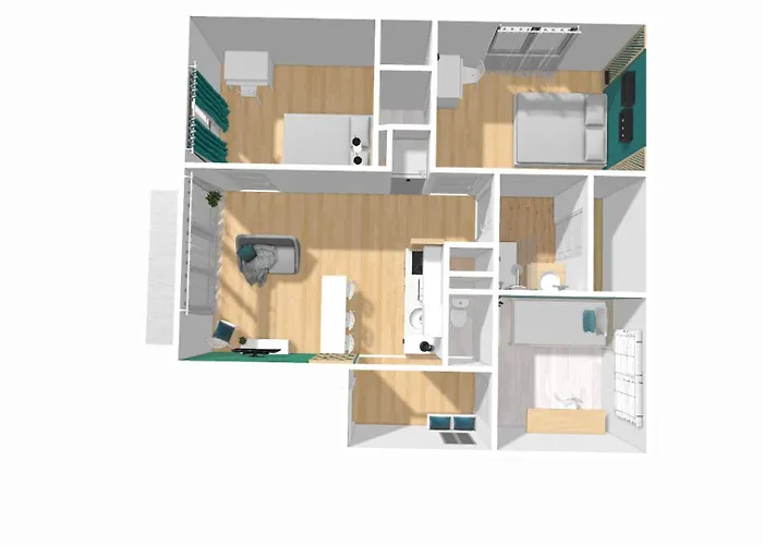 Apartment Ganusha Cosy 3 Parking Gratuit Balcon Grenoble